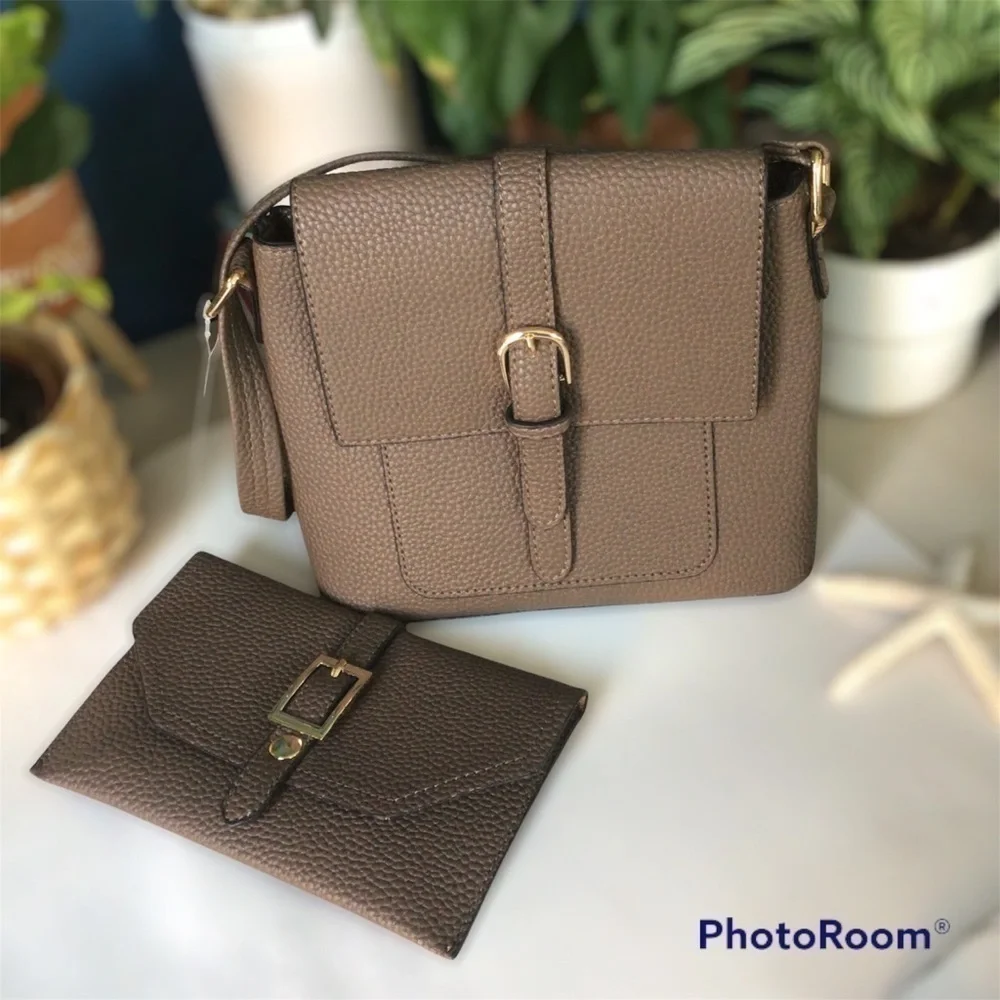 Brown Crossbody Bag Set NWOT
